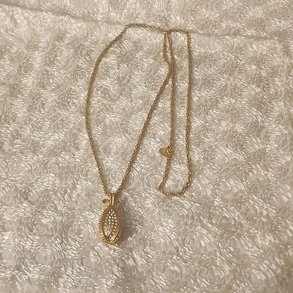 Vintage Joan Rivers Gold Paved Diamond Necklace - Picture 4 of 7